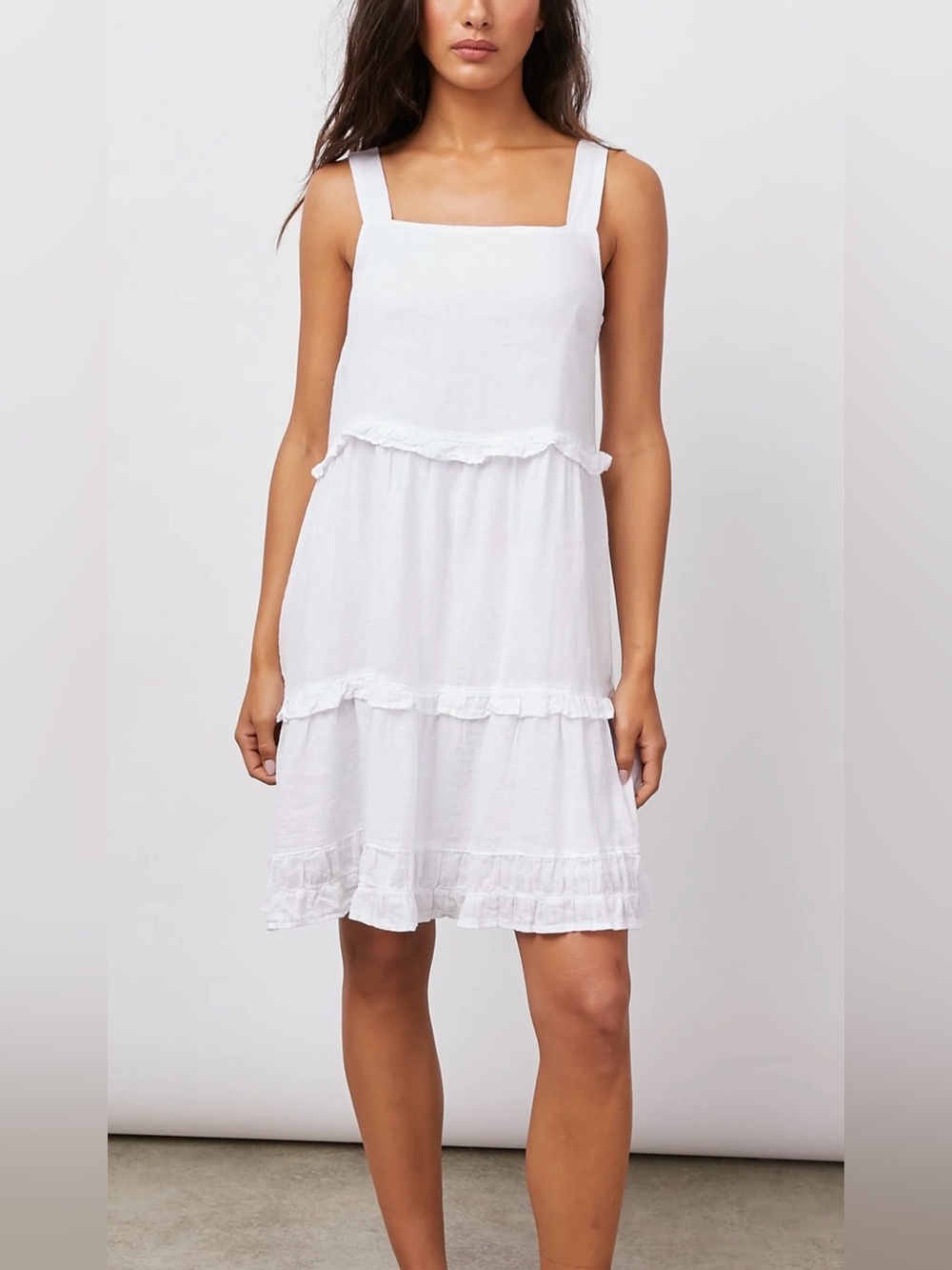 NWT Rails White Tiered Sundress